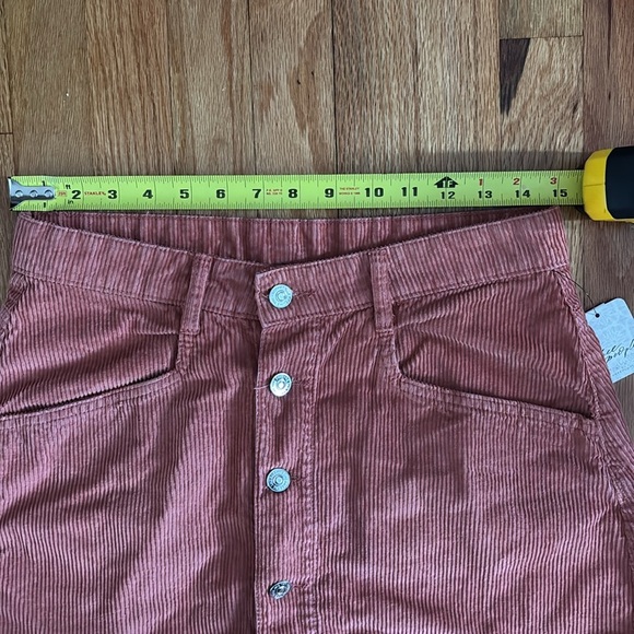 Free People Corduroy Mini Skirt Button Down - Picture 8 of 8